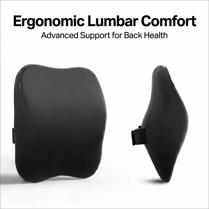 Ergonomic Spine Alignment: The lumbar backrest supports the natural curve of your lower back, helping to maintain a healthy posture and reduce the risk of chronic strain from prolonged sitting.