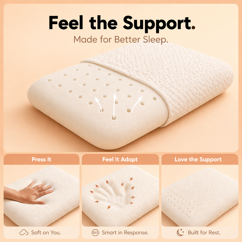 Outer Cover: Premium, skin-friendly breathable fabric.