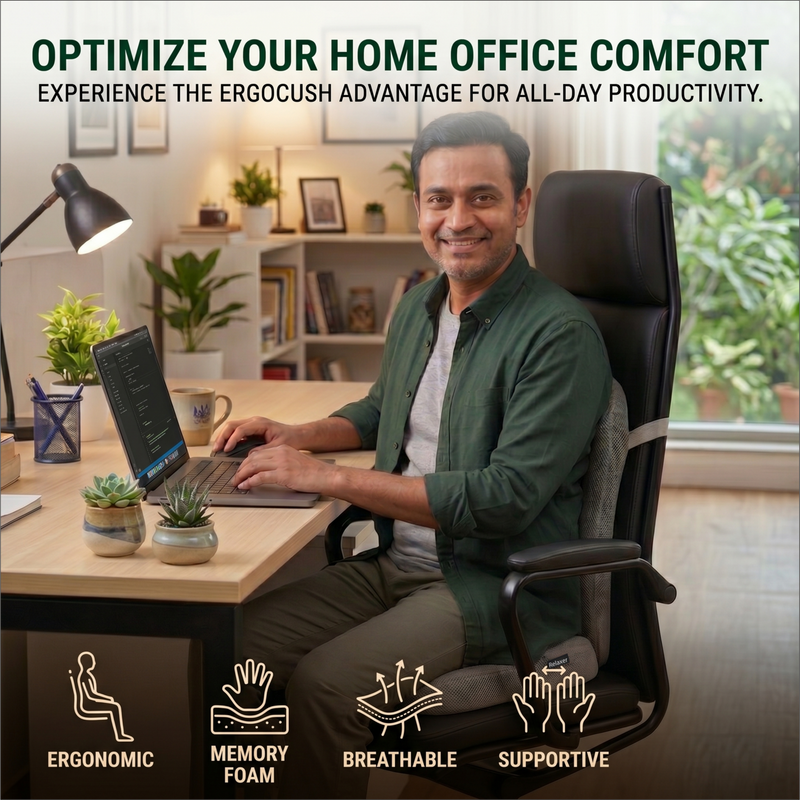 Breathable Comfort: Equipped with a soft, breathable mesh or velvet cover that promotes airflow to keep you cool and comfortable during long hours of sitting. Covers are easily removable and machine-washable for simple maintenance.