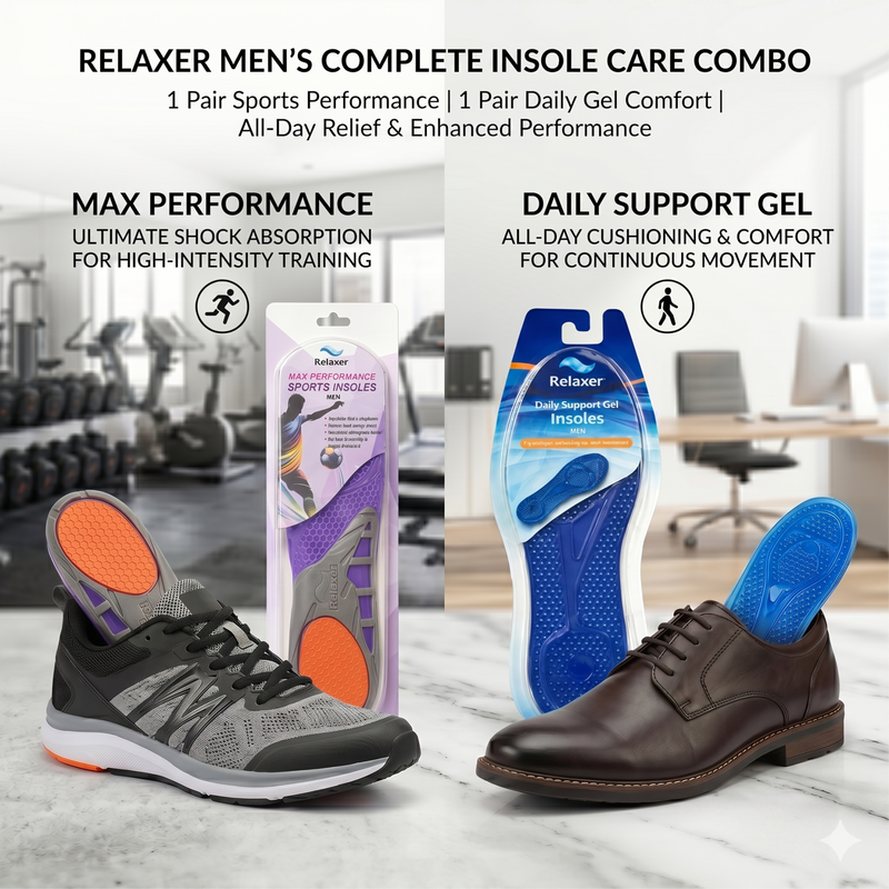 Daily Support Gel InsolesBest For: Everyday walking, casual sneakers, and long work shifts.Material: Advanced flexible gel with a geometric grip surface.Feature: Full-foot honeycomb shock absorption for continuous daily wear.