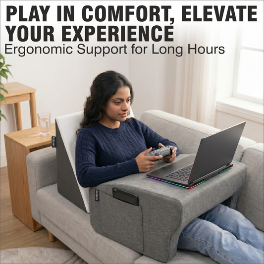 Relaxer Orthopedic Lap Desk Pillow Combo