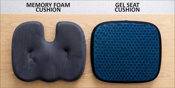 Memory foam vs gel cushion back pain — Relaxer