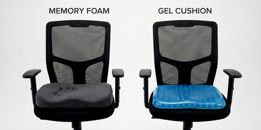 Memory foam vs gel cushion comparison — Relaxer seat cushions