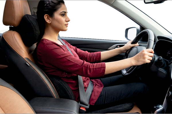 The Complete Car Pain Relief Combo: Neck + Seat + Lumbar for Indian Drivers