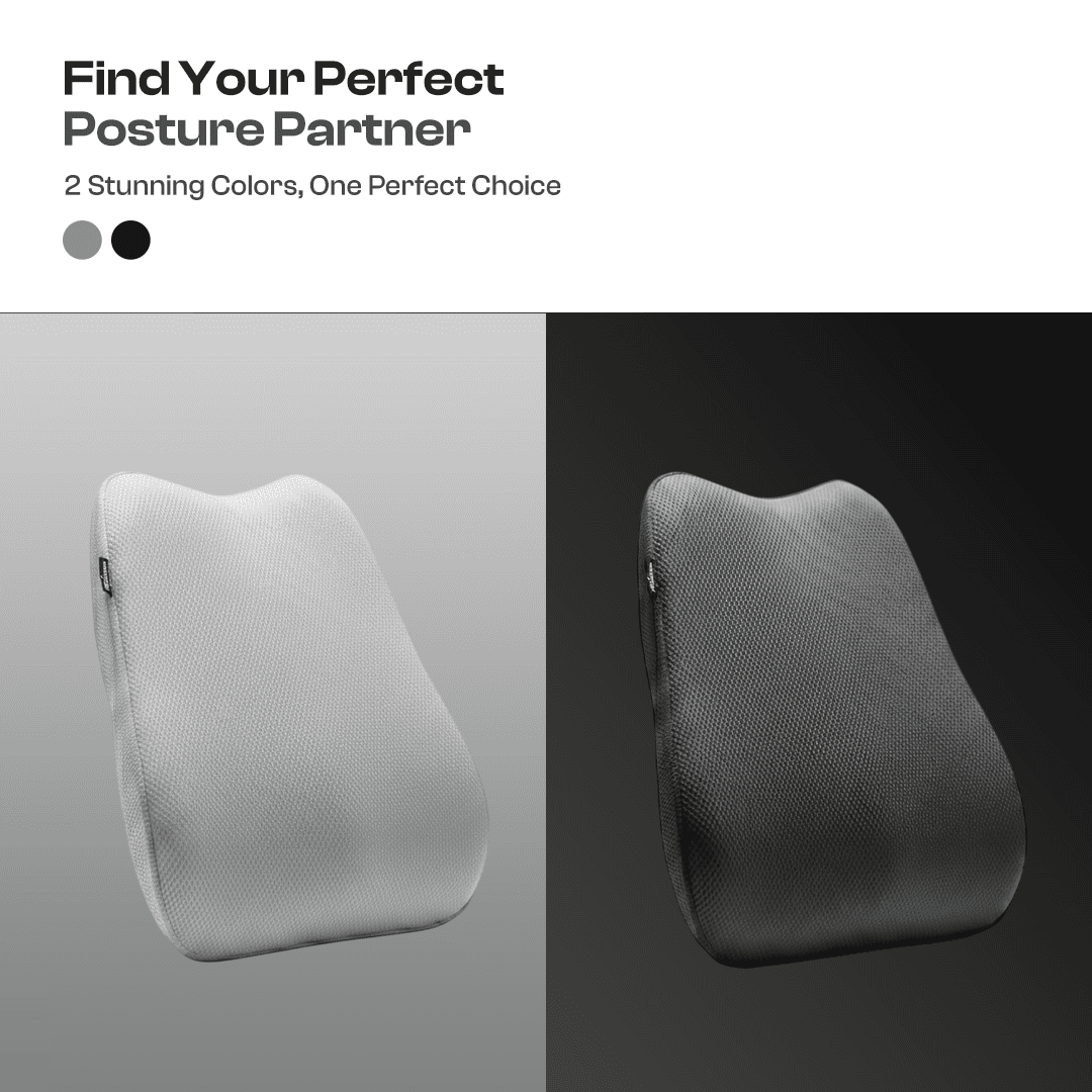 Relaxer Car Back Seat Rest | Lumbar Support Cushion | Ergonomic Driving Comfort