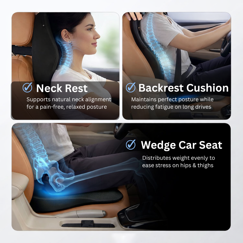 Orthopedic Car Comfort Combo for Neck & Back Support