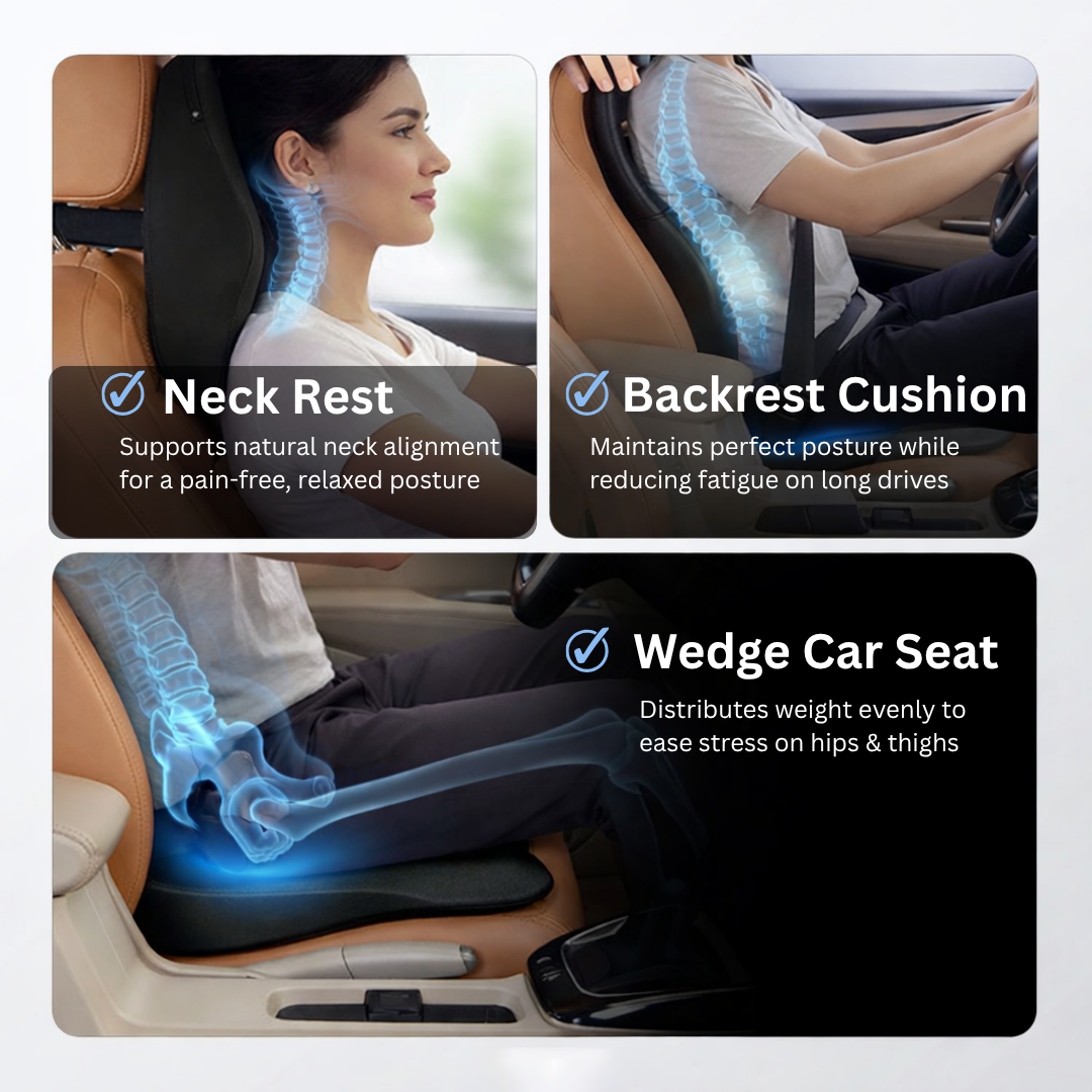 Orthopedic Car Comfort Combo for Neck & Back Support