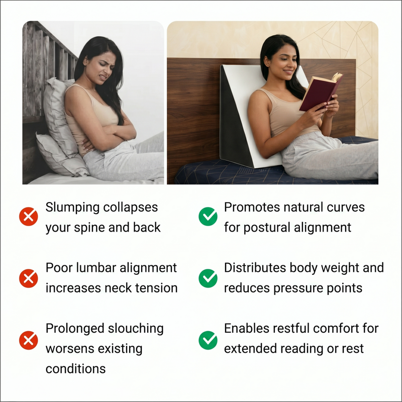 Orthopedic Alignment: Supports the natural curve of the spine, helping to alleviate back, neck, and shoulder pain.
