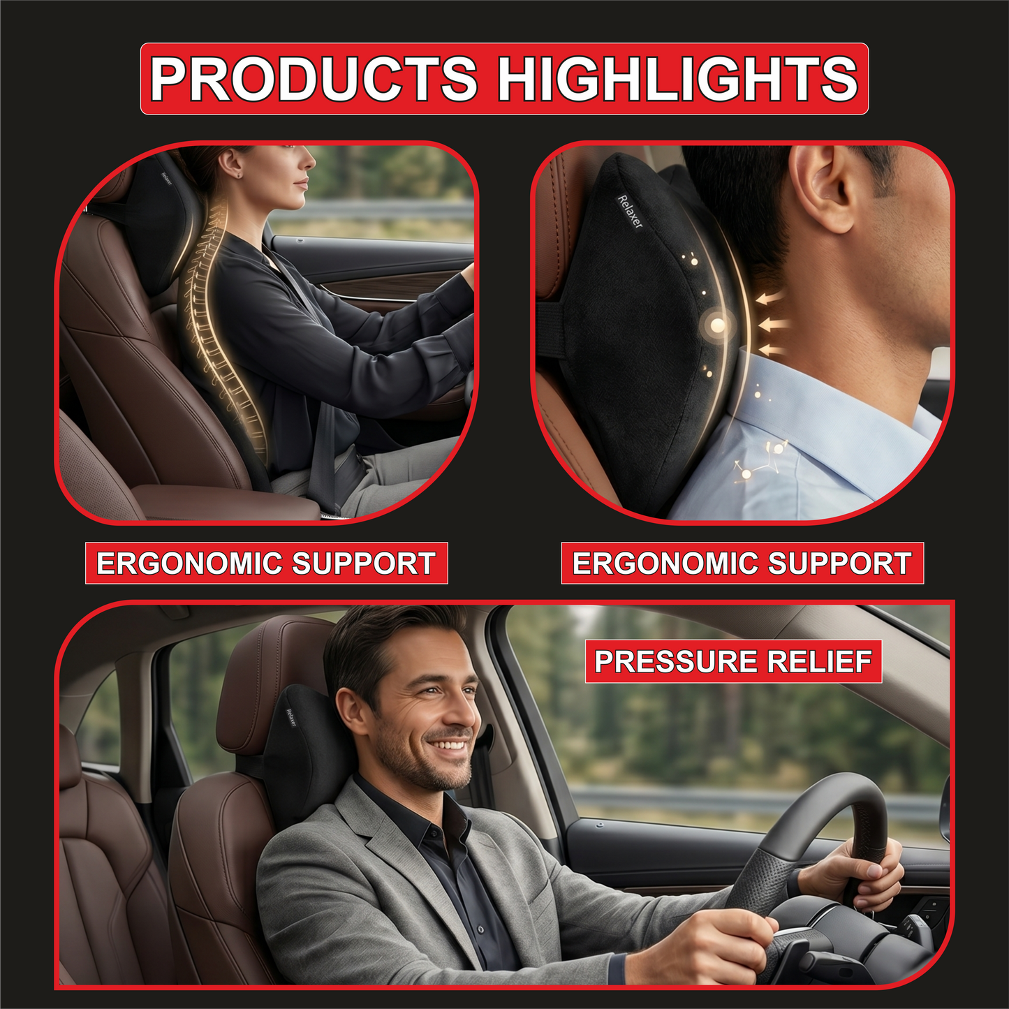 Relaxer Orthopedic Dual Car Set