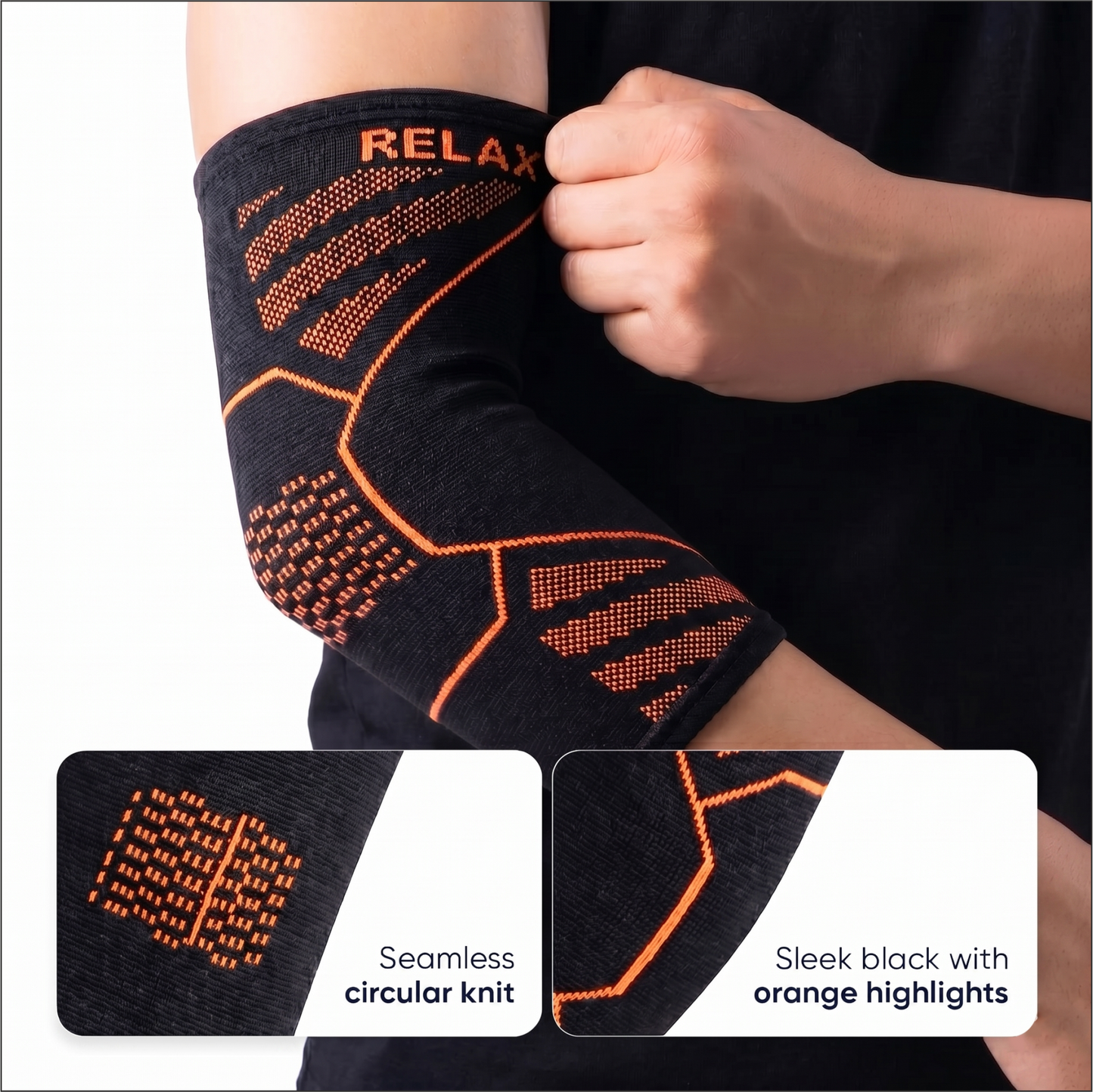 Relaxer orthopedic Elbow Brace Compression Sleeve Set