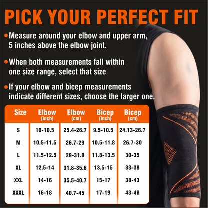 Relaxer orthopedic Elbow Brace Compression Sleeve Set