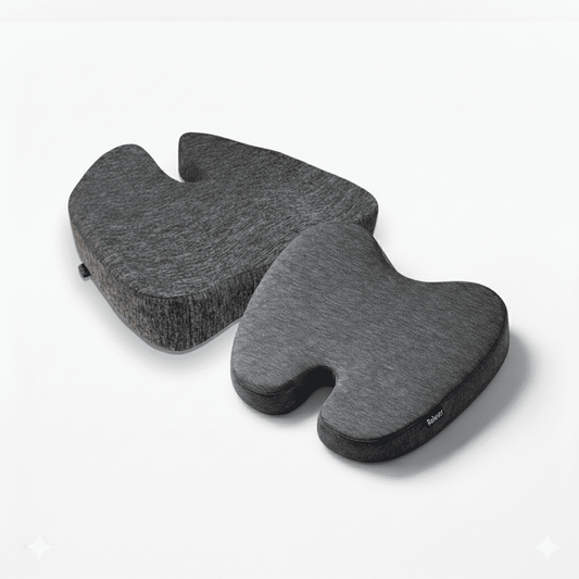 Relaxer Pro Seating Combo | Back & Seat Support Cushion Set | All-Day Sitting Comfort