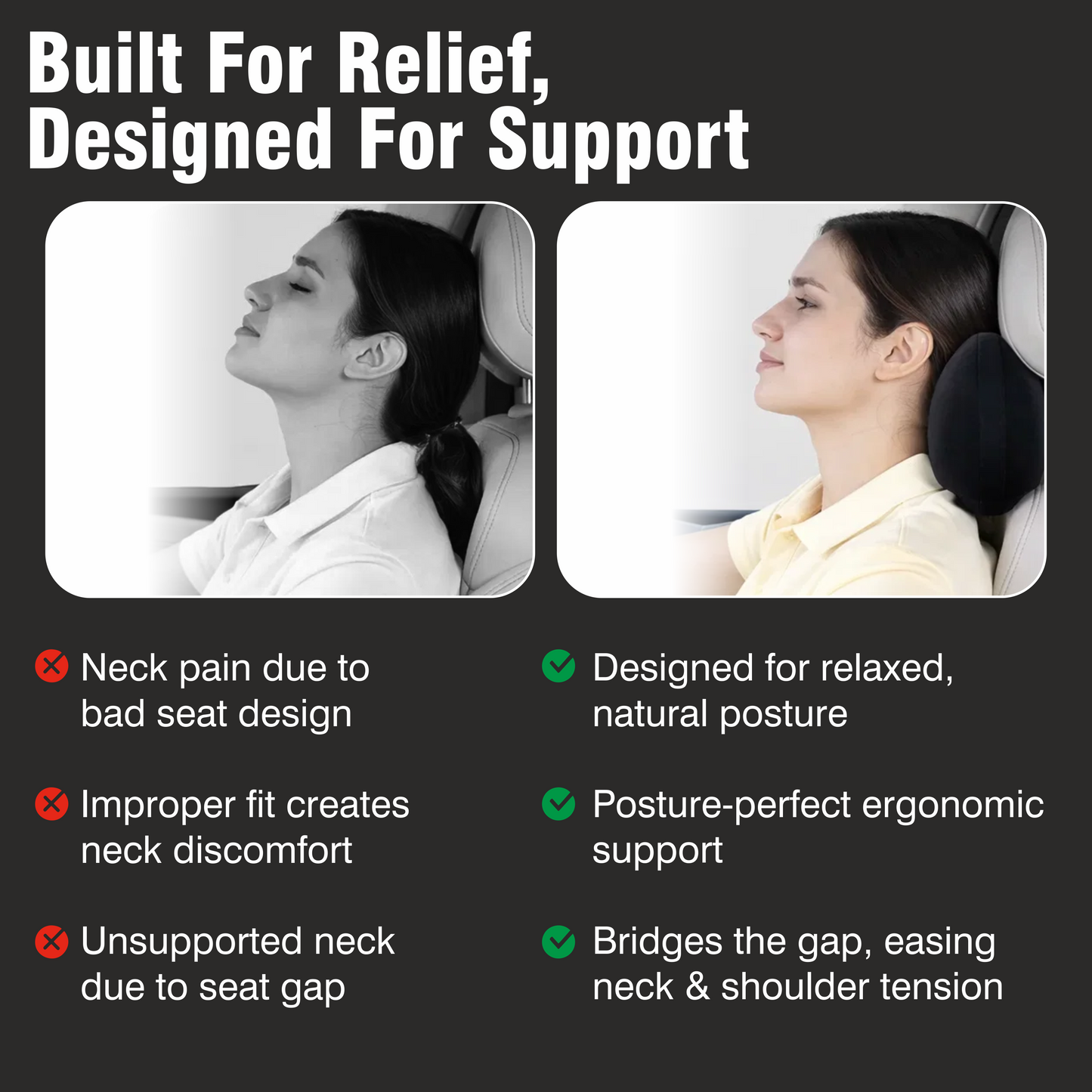 Relaxer Orthopedic Car Neck Rest