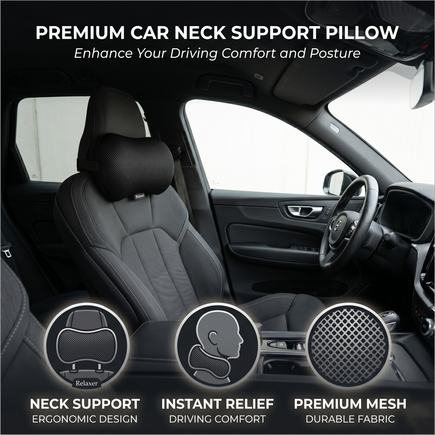 Relaxer Orthopedic Car Neck Rest