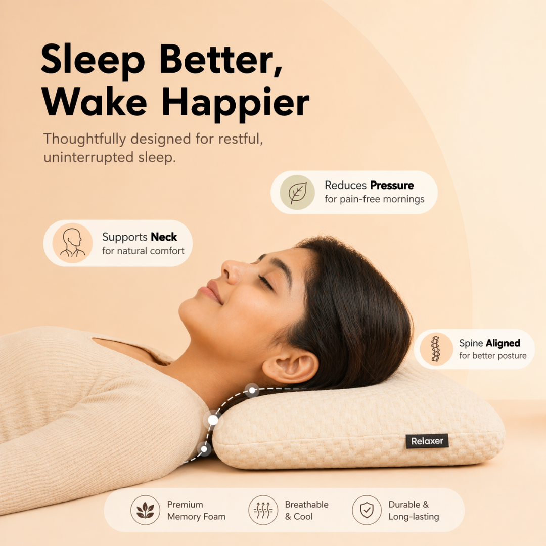 Relaxer Orthopedic Memory Foam Pillow