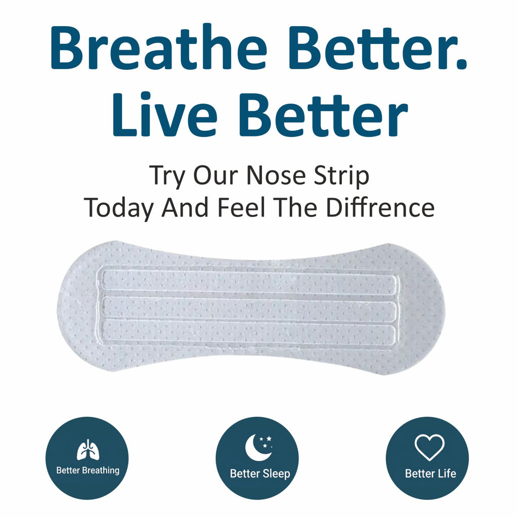 Adult Nasal Strip for Better Breathing, Snoring Reduction & Nasal Airflow Support Relaxer