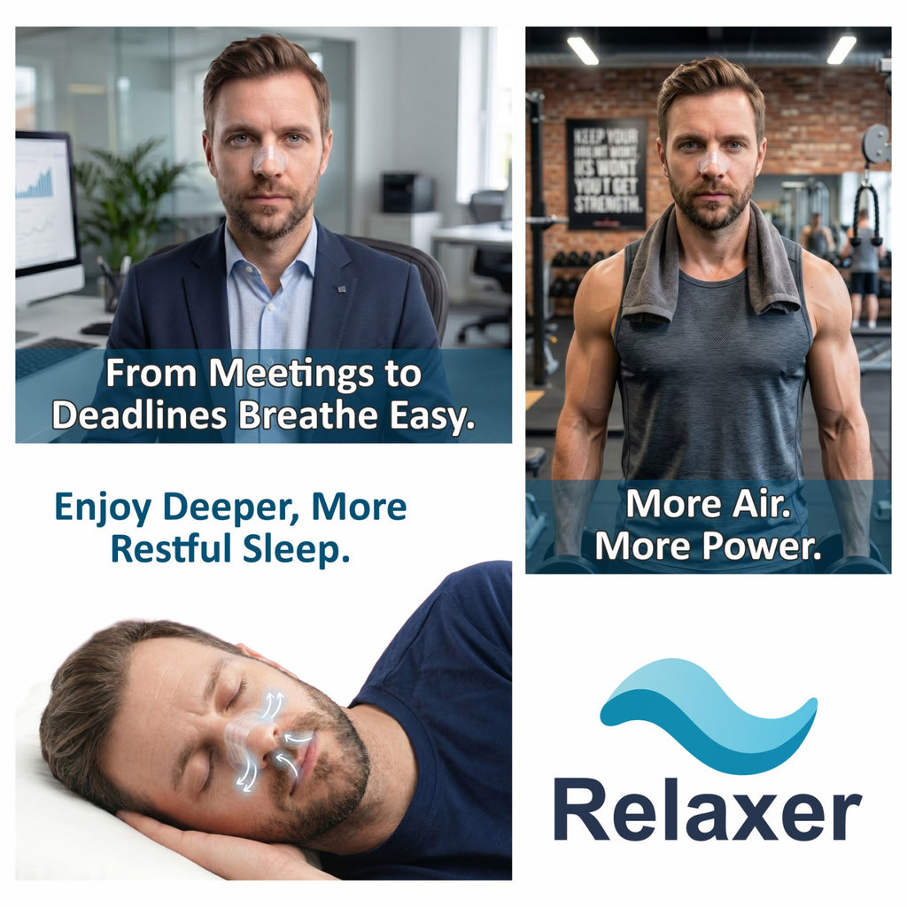 Adult Nasal Strip for Better Breathing, Snoring Reduction & Nasal Airflow Support Relaxer