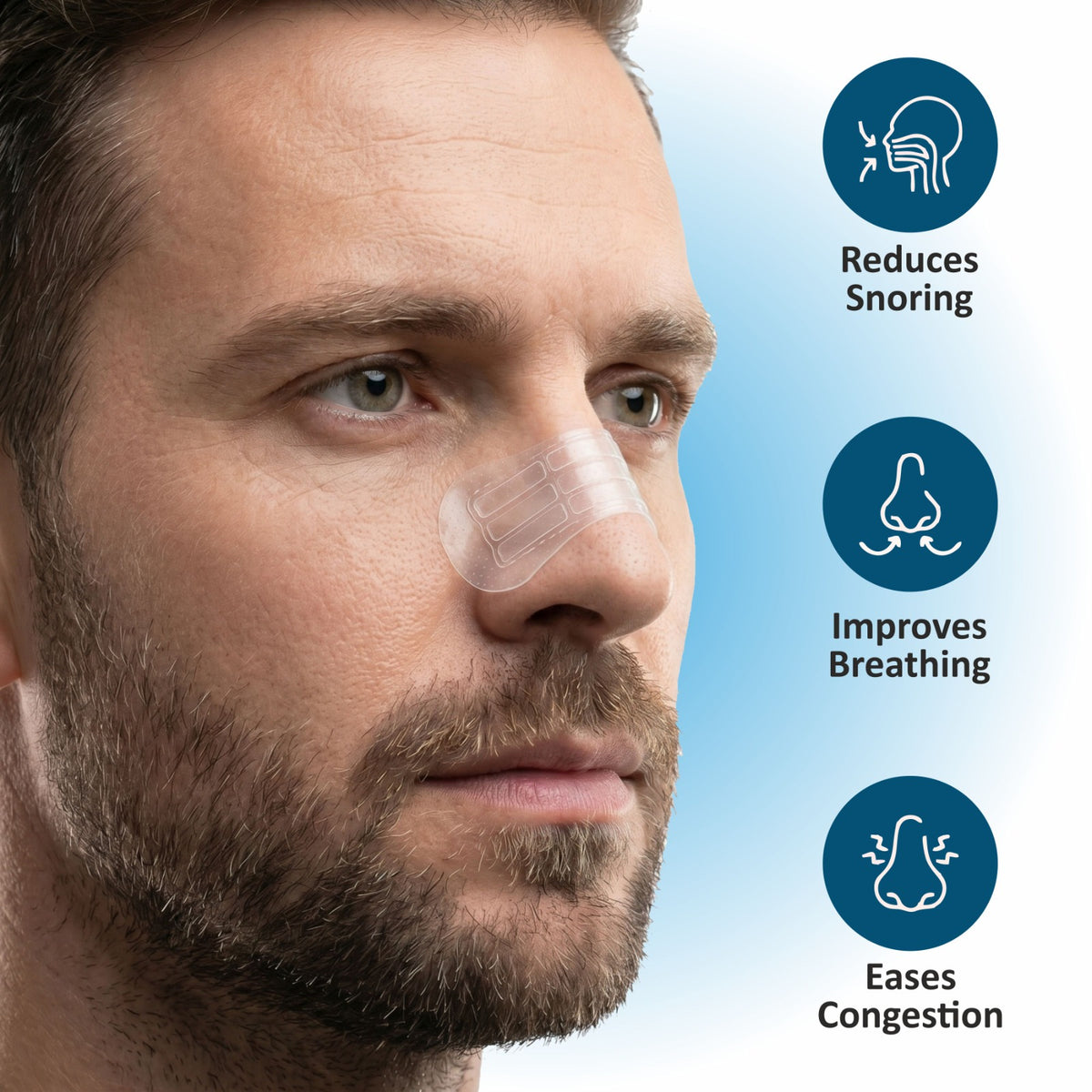 Adult Nasal Strip for Better Breathing, Snoring Reduction & Nasal Airflow Support Relaxer