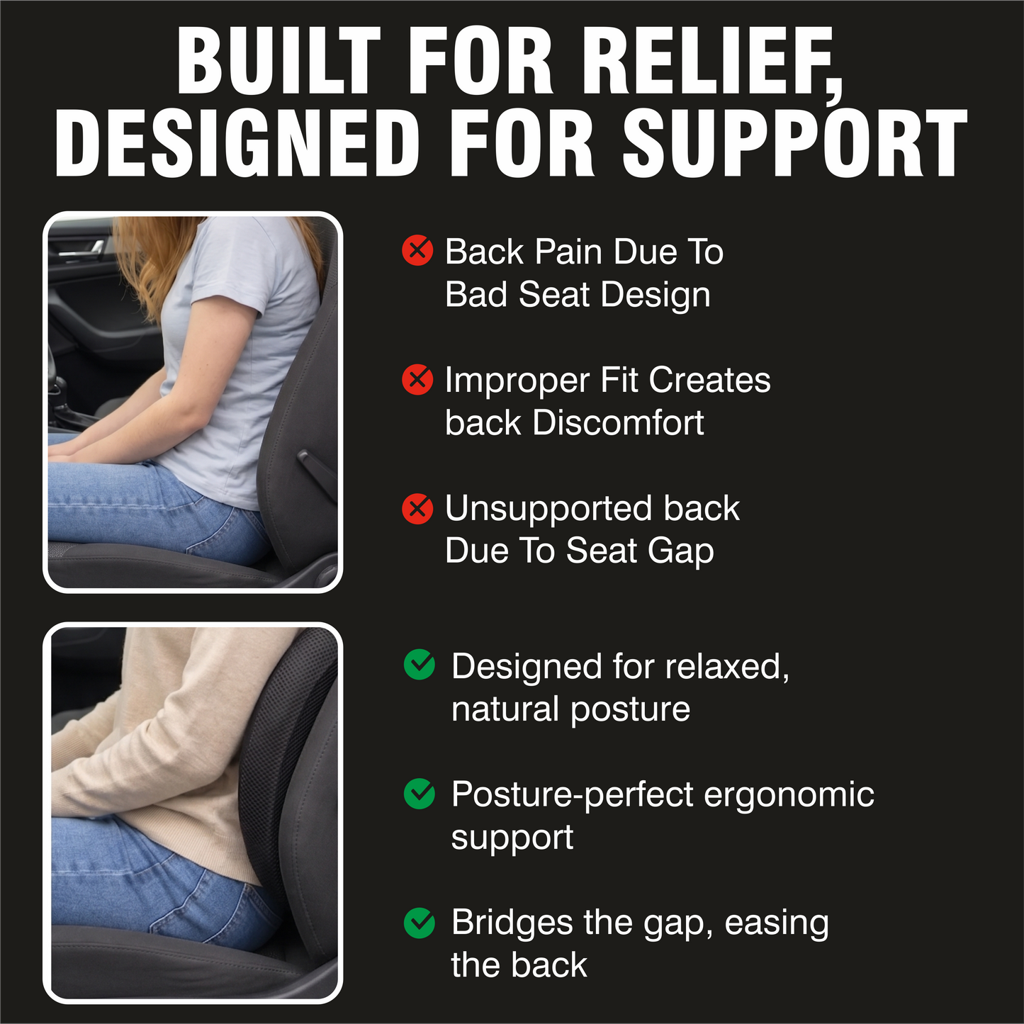 Relaxer Orthopedic Lumbar Support Pillow