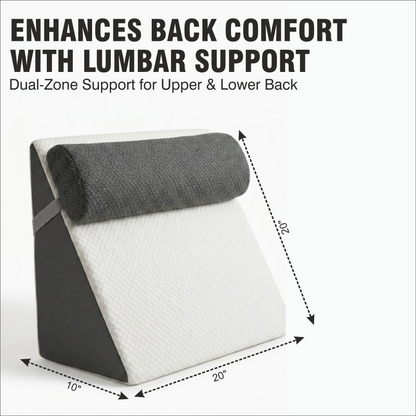 Relaxer Orthopedic Bed Wedge Pillow with Adjustable Bolster