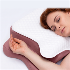 Relaxer Butterfly Cervical Pillow | Memory Foam Neck & Shoulder Support | Relieves Neck Pain, Arm Numbness & Snoring | All Sleepers