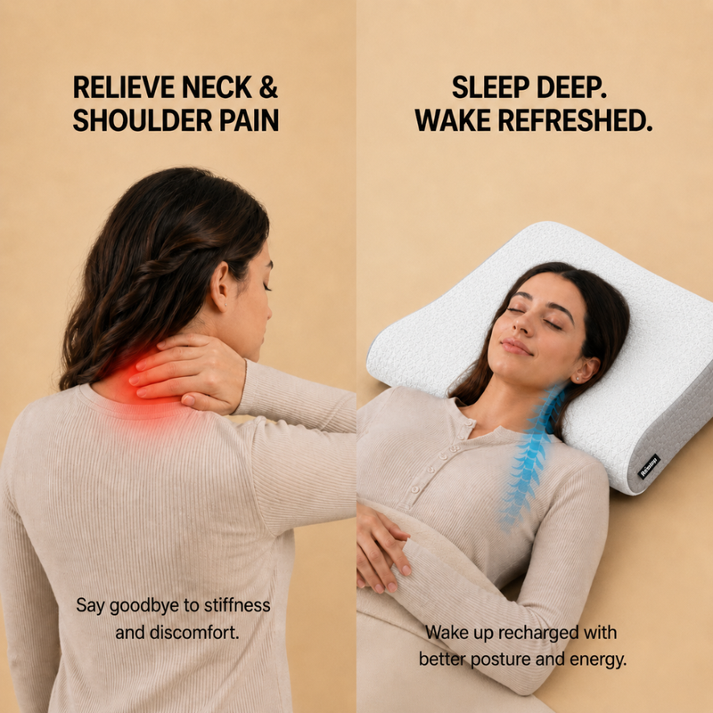 Premium Materials Built to LastCrafted from high-density, high-quality adaptive foam, this pillow responds to your body's pressure and heat without flattening out over time. The structural resilience ensures it keeps its therapeutic shape for long-lasting use, offering dependable pressure relief and reliable comfort every single night.