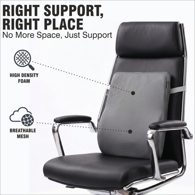 Material: High-density memory foam core with a breathable mesh fabric cover.
