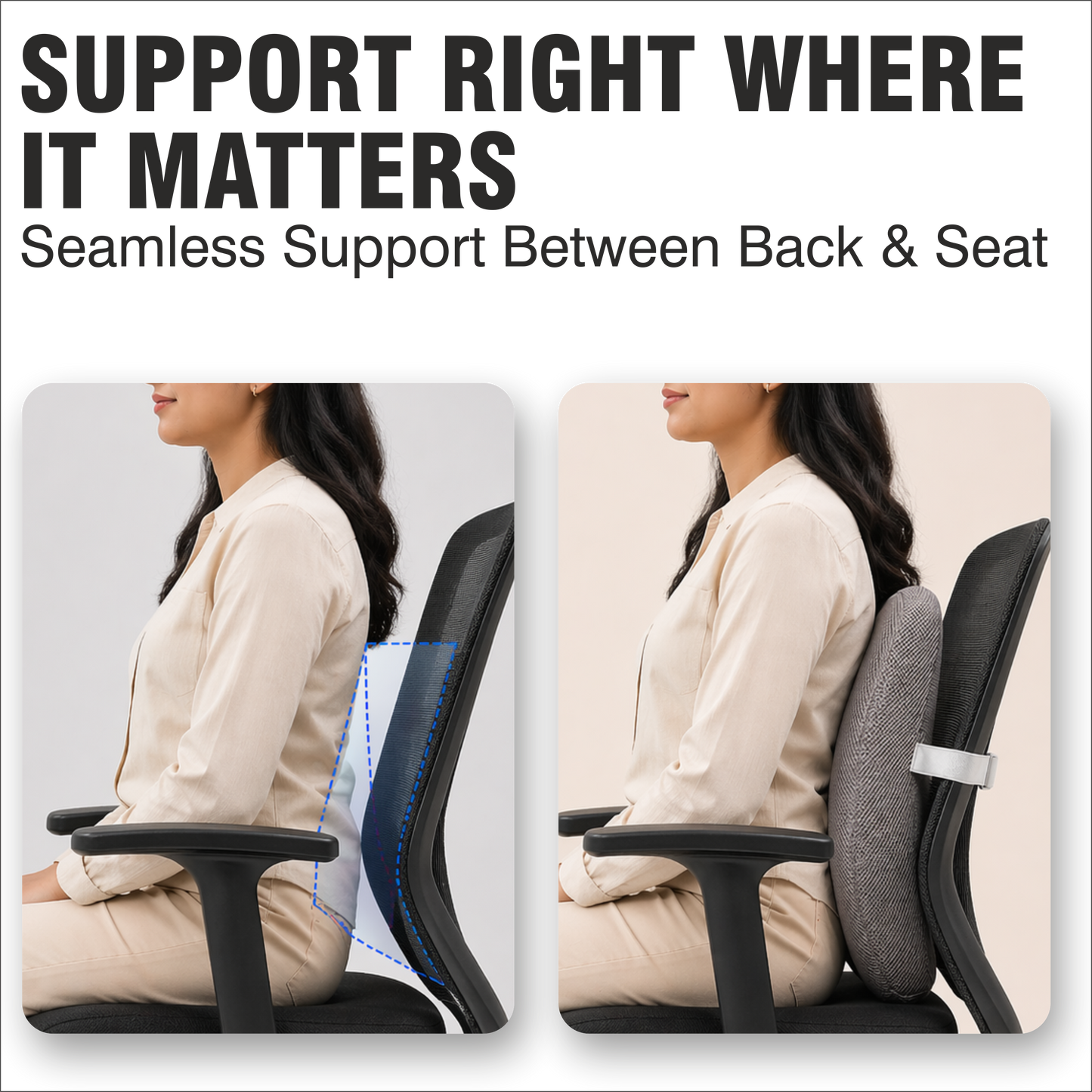 Relaxer Orthopedic Chair Backrest