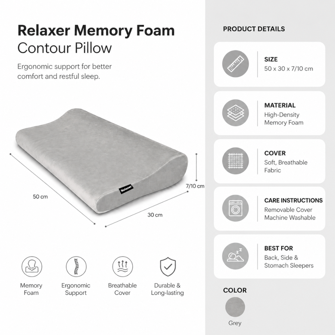 Relaxer Orthopedic Contour Pillow - Relaxer