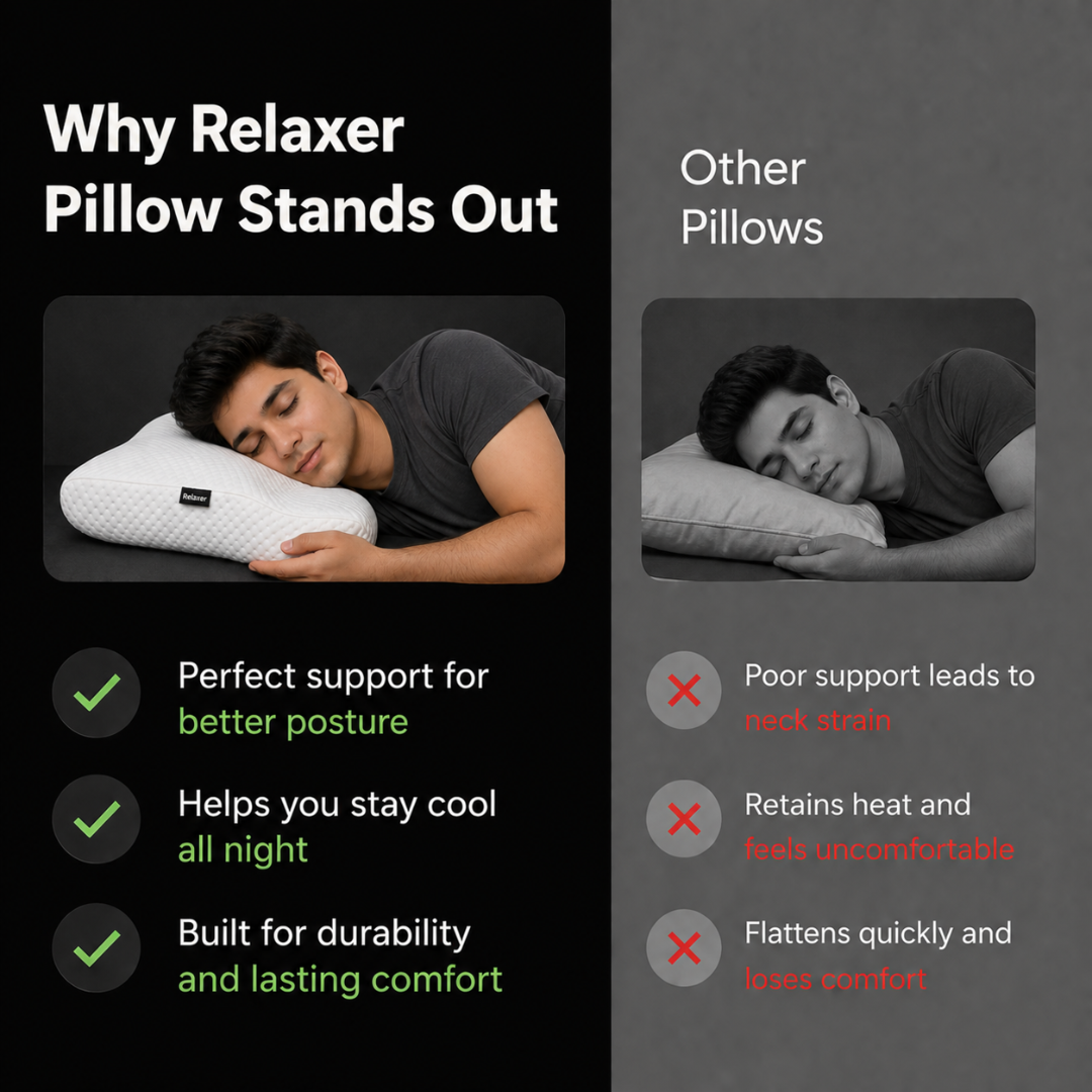 Relaxer Orthopedic Neck Shoulder Plus Pillow