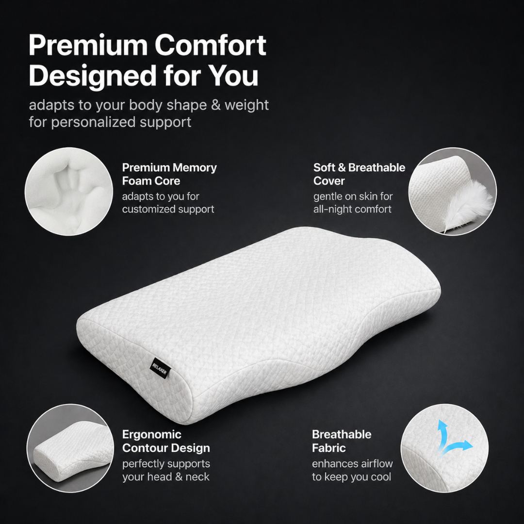 Relaxer Orthopedic Neck Shoulder Plus Pillow