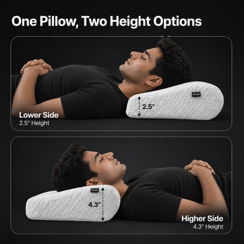 Ergonomic Design: The contoured shape follows the natural curve of your neck to provide targeted support and reduce morning stiffness.