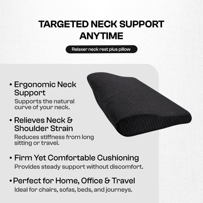 Contour Memory Foam Pillow | Big Neck Support Pillow | Deep Sleep & Spine Alignment Essential
