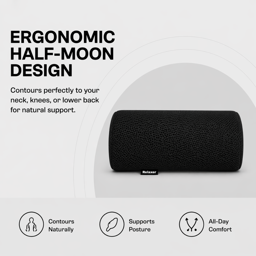 Relaxer Orthopedic Half Moon Pillow