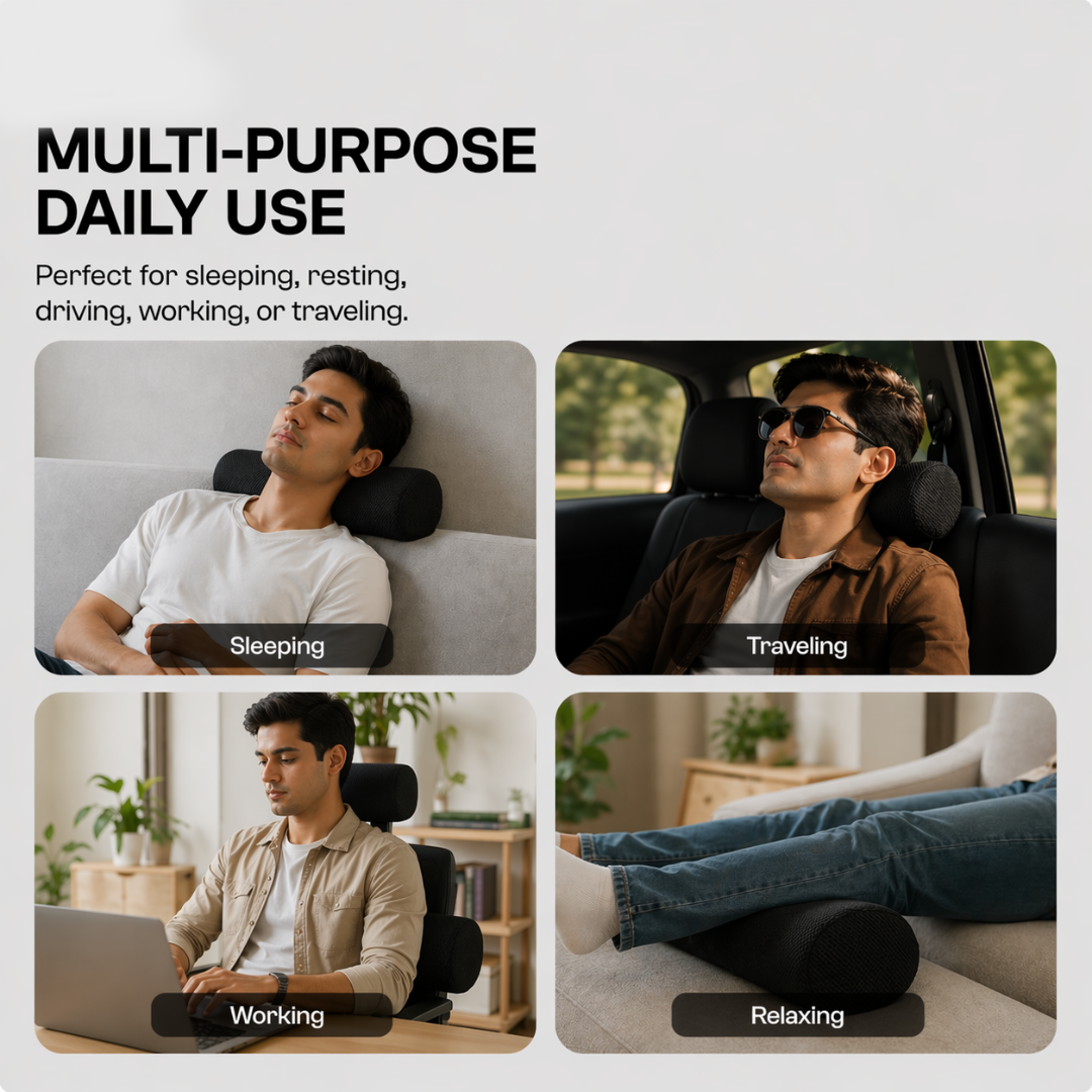 Relaxer Orthopedic Half Moon Pillow