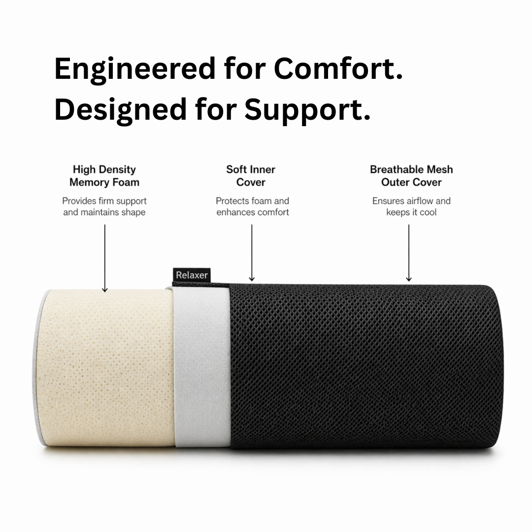 Relaxer Orthopedic Half Moon Pillow
