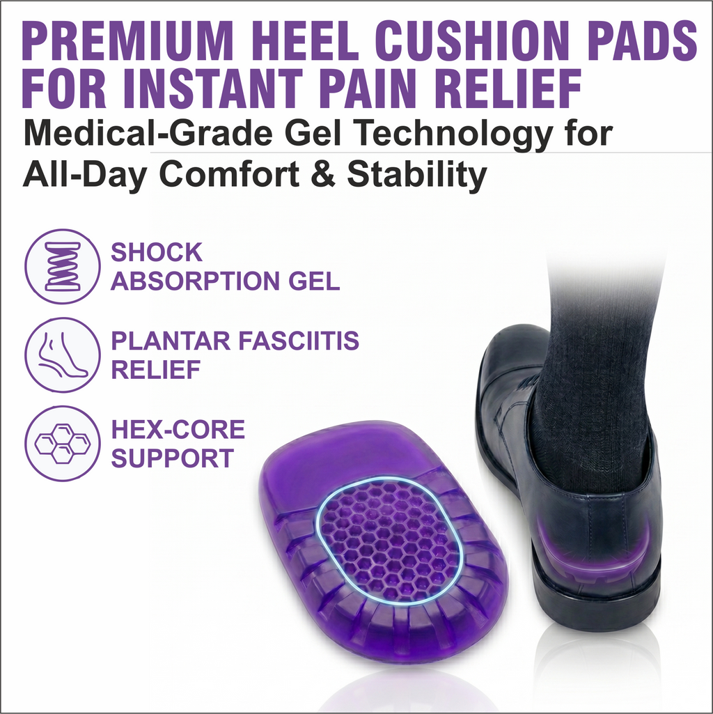 Orthopedic Gel Heel Pads for Heel Pain Relief & Comfort