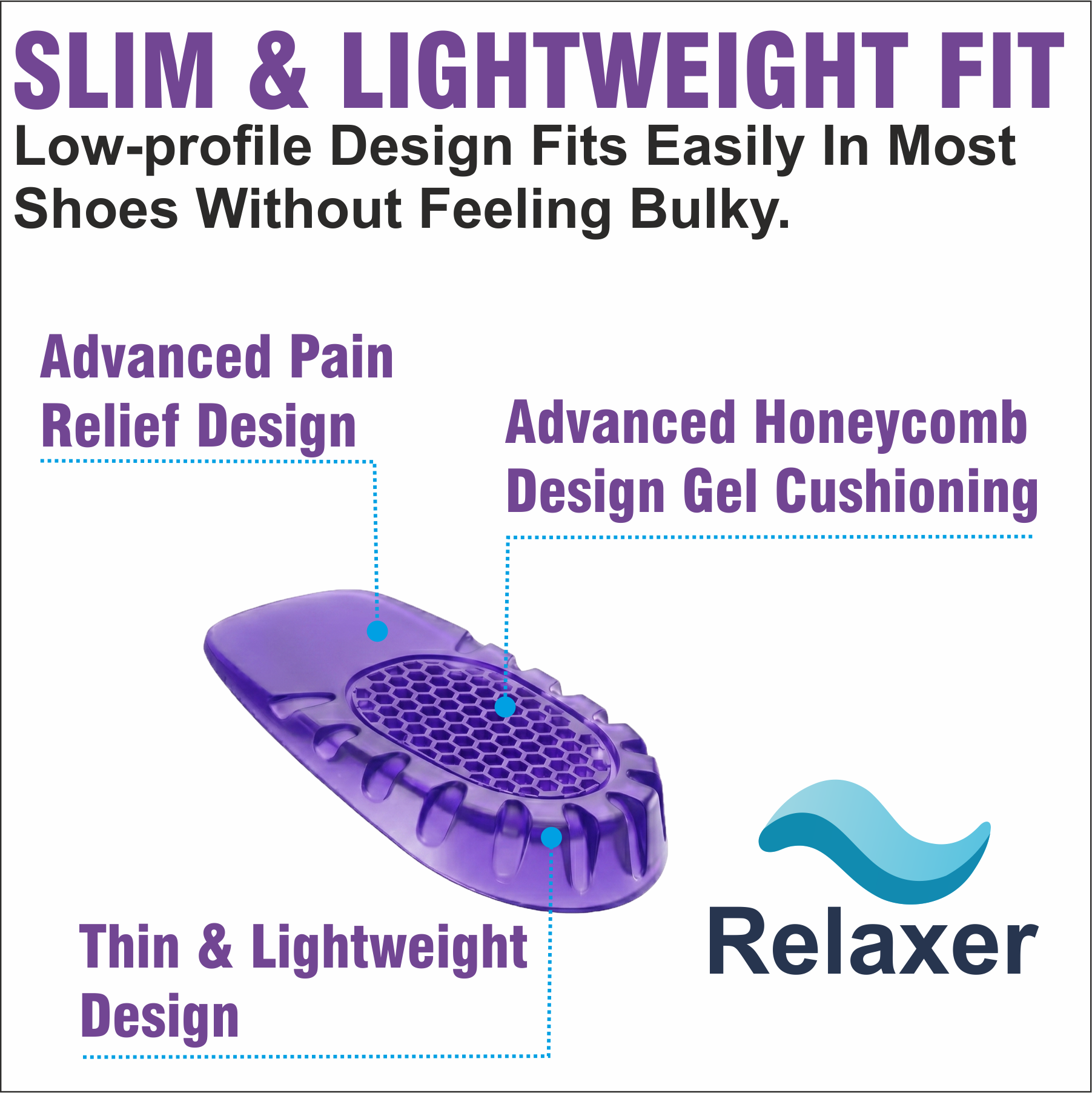 Orthopedic Gel Heel Pads for Heel Pain Relief & Comfort