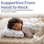 Kids Latex Pillow for Sleeping | Cool-Tec Fabric, Breathable & Soft Cushioning, Head and Neck Support, Relaxer