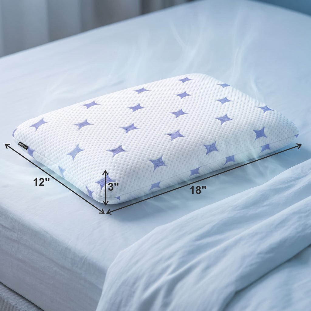 Kids Latex Pillow for Sleeping | Cool-Tec Fabric, Breathable & Soft Cushioning, Head and Neck Support, Relaxer