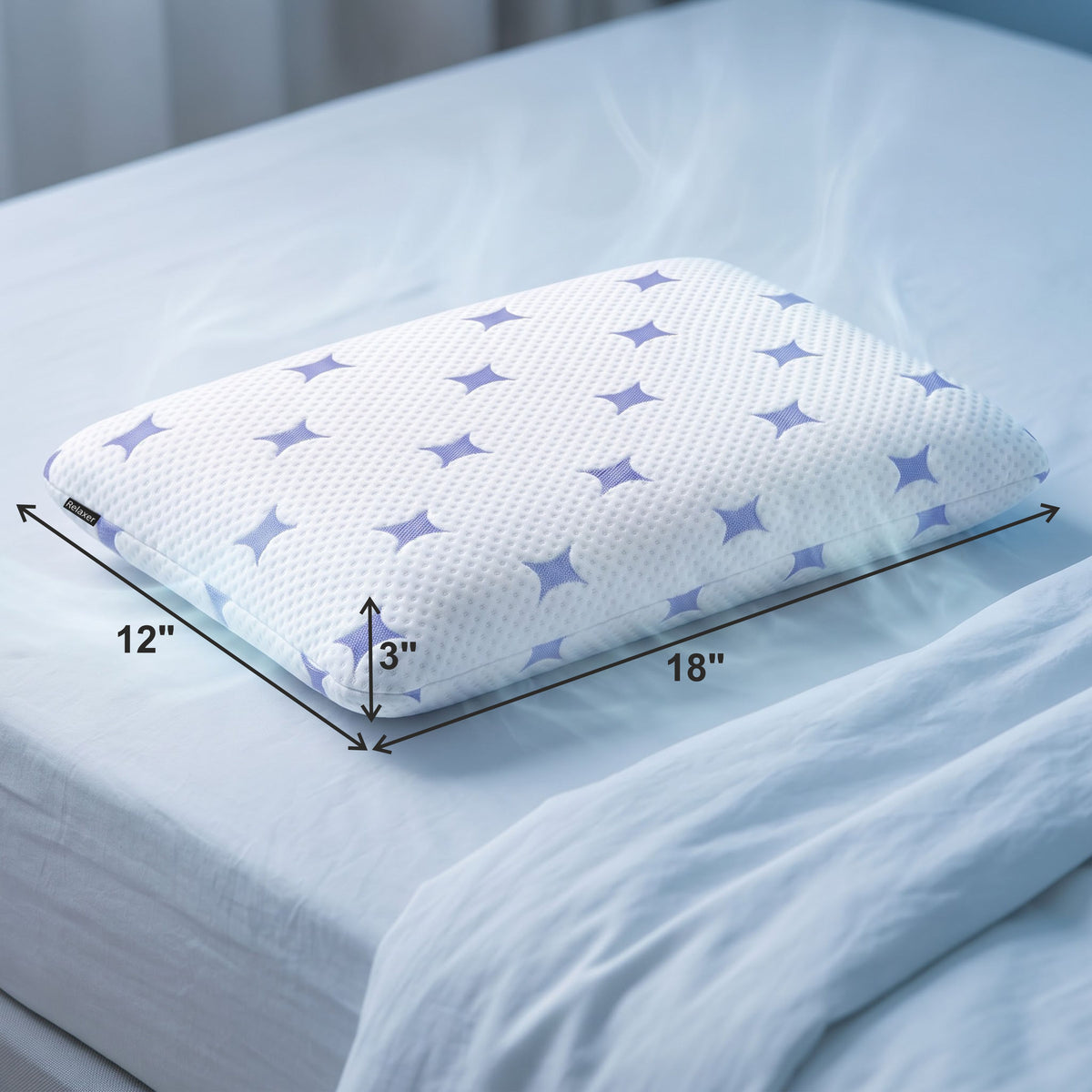 Kids Latex Pillow for Sleeping | Cool-Tec Fabric, Breathable & Soft Cushioning, Head and Neck Support, Relaxer