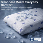 Kids Latex Pillow for Sleeping | Cool-Tec Fabric, Breathable & Soft Cushioning, Head and Neck Support, Relaxer