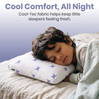 Kids Latex Pillow for Sleeping | Cool-Tec Fabric, Breathable & Soft Cushioning, Head and Neck Support, Relaxer