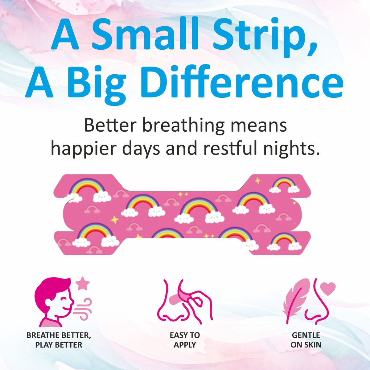 Kids Nasal Strip for Better Breathing, Nasal Airflow Support & Sleep Comfort Relaxer