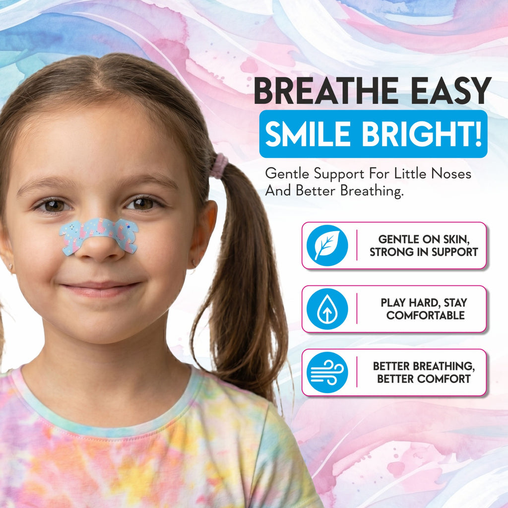 Kids Nasal Strip for Better Breathing, Nasal Airflow Support & Sleep Comfort Relaxer