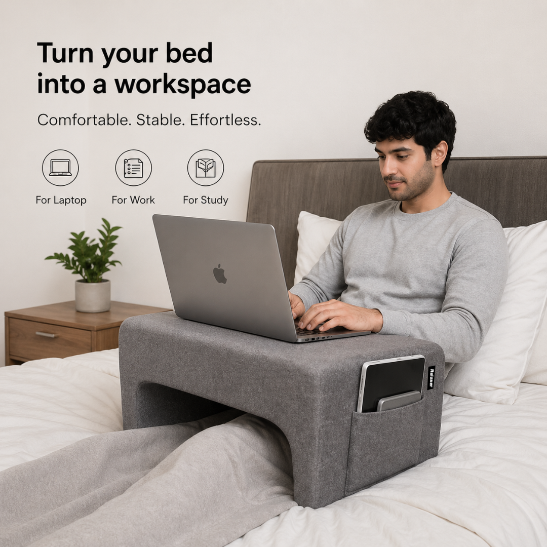 Orthopedic Lap Desk Pillow for Laptop & Reading Comfort