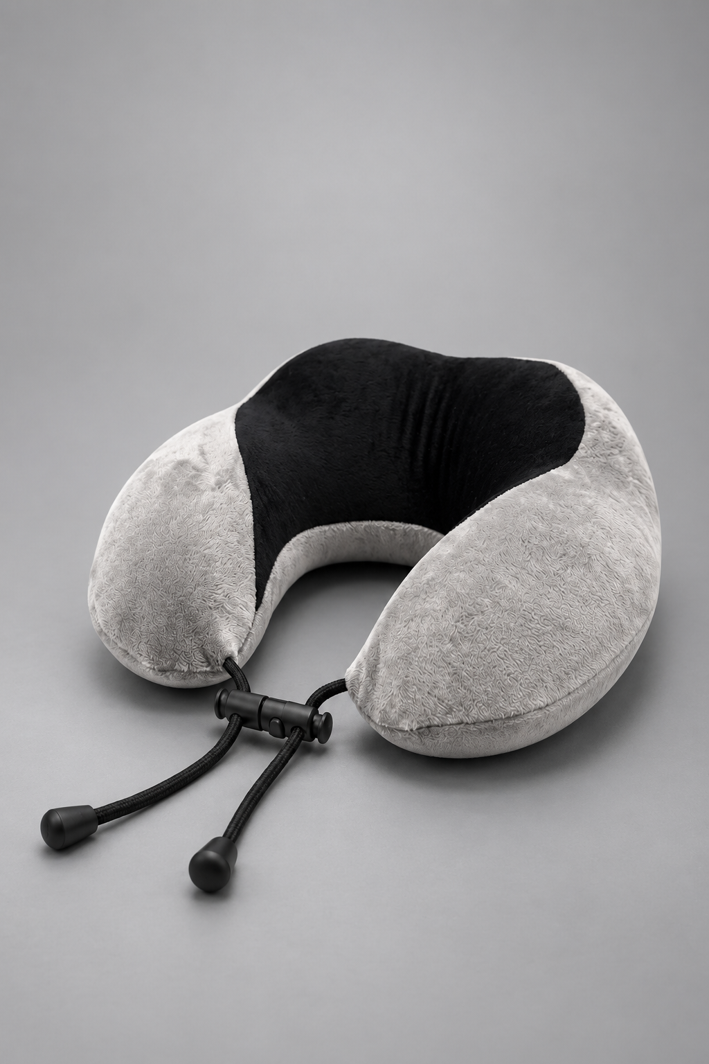 Memory Foam Travel Neck Pillow with Adjustable Drawstring Relaxer