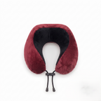 Memory Foam Travel Neck Pillow with Adjustable Drawstring Relaxer