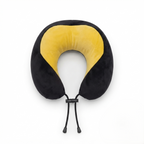 Memory Foam Travel Neck Pillow with Adjustable Drawstring Relaxer