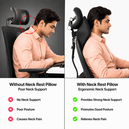 Relaxer Orthopedic Neck Rest Pillow for Office Chairs
